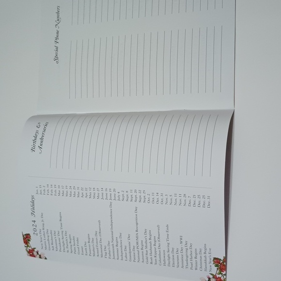 2/$20 2024 Monthly Planner Thoughts & Inspirations Boys Town - Picture 2 of 16